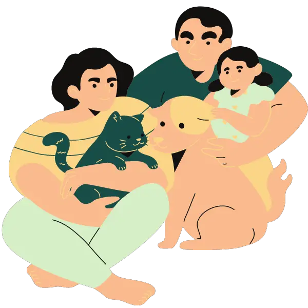 family-with-pets