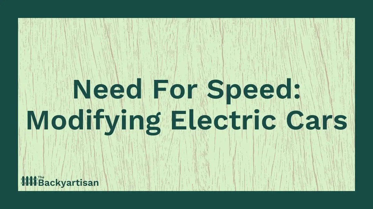 How to Modify Kids Electric Cars to Go Faster - The Backyartisan